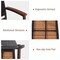 Costway Set of 2 Outdoor Patio PE Rattan Dining Chairs Armrest Stackable Garden